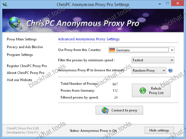 Chrispc Anonymous Proxy V9.23.0208